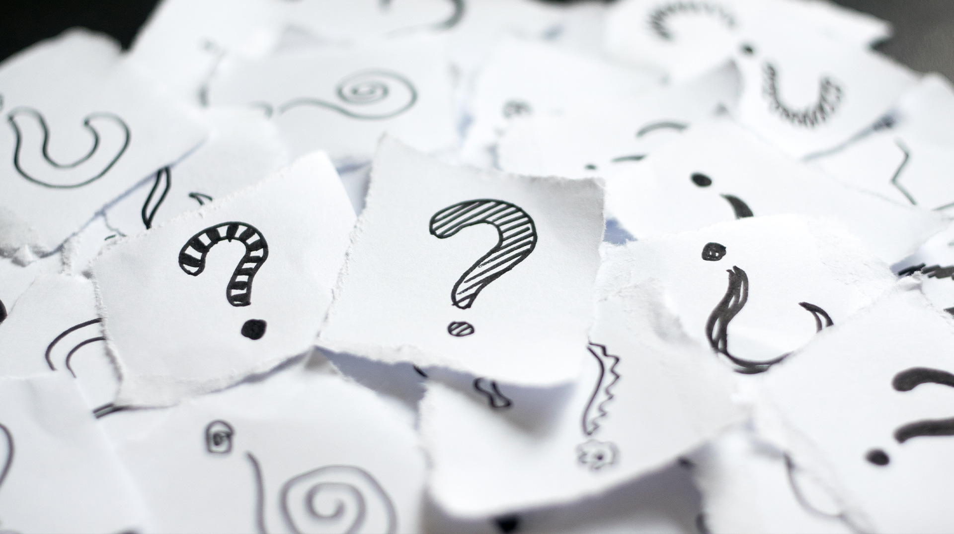 Question mark papers